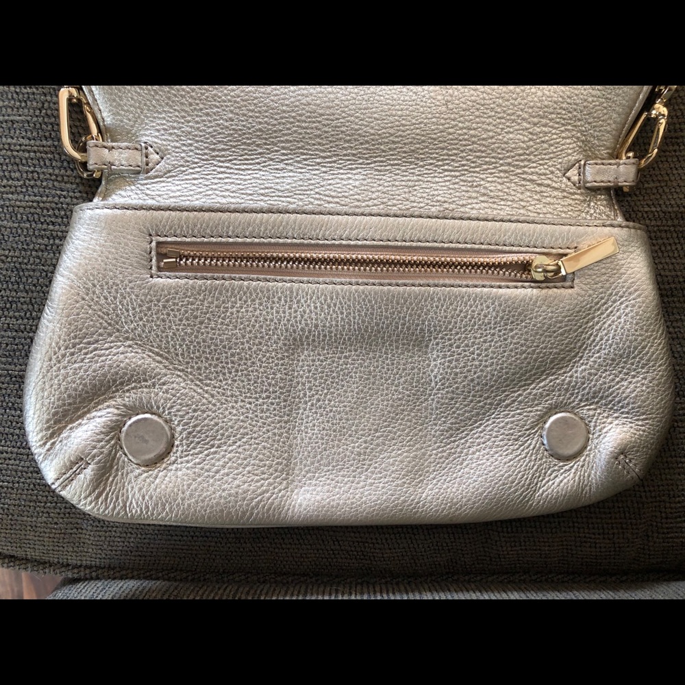 Auth Tory Burch Metallic Gold Crossbody Bag Purse - Picture 9 of 15